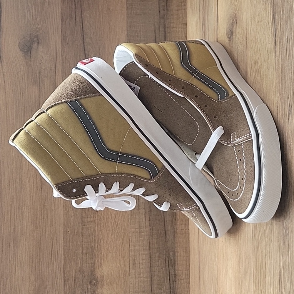 Van's SK8-Hi Brand new in the box no lid authentic uper textile and leather - Picture 2 of 11